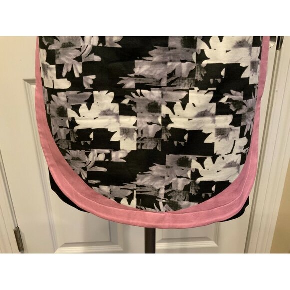 Tibi Black, White & Pink Floral Mini Skirt, Size 2 (US), NWT! $275 - Picture 3 of 6